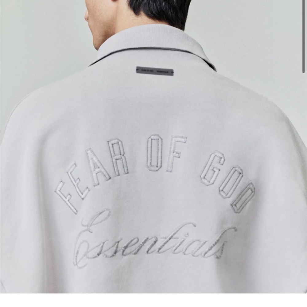 Fear of God Essentials Light Gray Sweatshirt